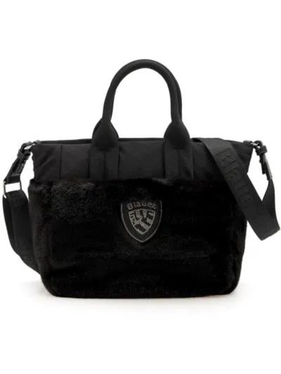Blauer Tote Bag In Black