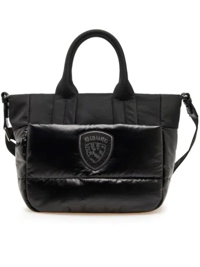 Blauer Tote Bag In Black