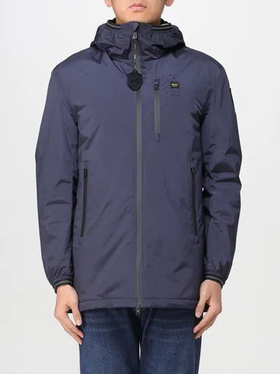Blauer Trench Coat  Men Color Navy In Blue