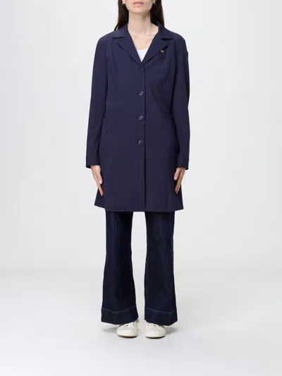 Blauer Trench Coat Woman In Blue
