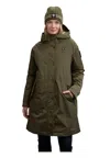 Blauer Trench Long Woman  25wbldk11162-670 Payne In Green
