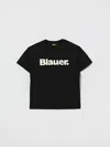 Blauer Kids' Tシャツ  ボーイ カラー ブラック In Black