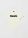 Blauer Kids' Tシャツ  ボーイ カラー イエロークリーム In Yellow