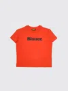 Blauer T-shirt Kids Color Orange In Red