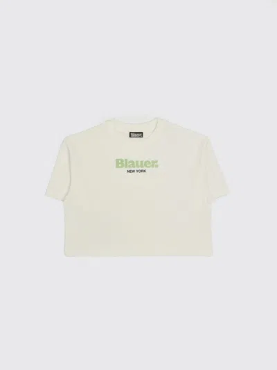 Blauer T-shirt Kids Color White 1