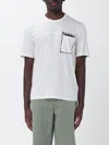 Blauer T-shirt Men In White