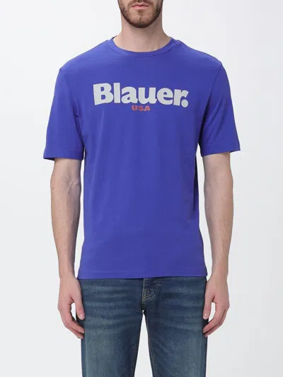 Blauer T-shirt Men In Blue