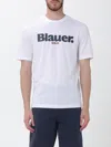 Blauer T-shirt Men In White