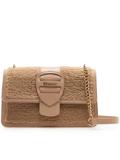 Blauer Usa Fur Crossbody Bags In Sand