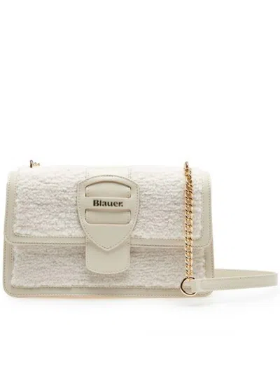 Blauer Usa Fur Crossbody Bags In White