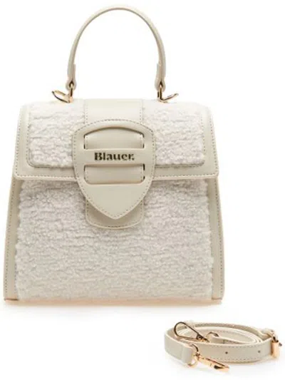 Blauer Usa Fur Crossbody Bags In White