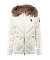Blauer Usa Long-sleeved Hooded Down Jacket In White