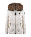 Blauer Usa Long-sleeved Hooded Down Jacket In White