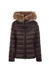 Blauer Usa Quilted Satin Nylon Down Jacket In Brown