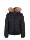 Blauer Usa Satin Nylon Down Jacket In Black