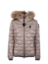 Blauer Usa Satin Nylon Down Jacket In Pink