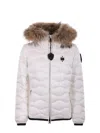 Blauer Usa Satin Nylon Down Jacket In White