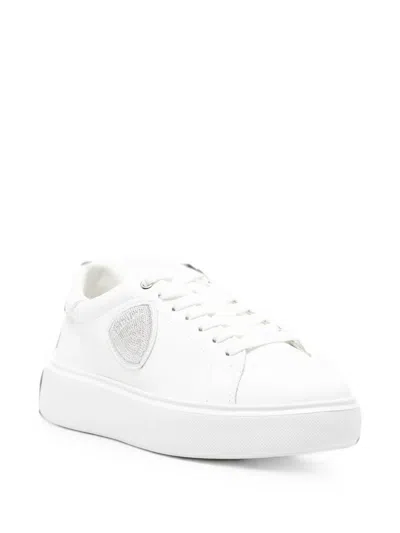 Blauer Venus 01 Logo-patch Platform Sneakers In White