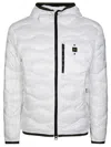 Blauer Piumino Wave Con Cappuccio Regular-fit Jacket In White