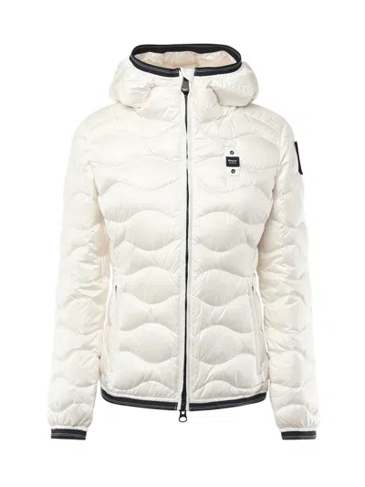 Blauer Sofia Down Puffer Jacket In Bianco Ottico Int. Bianco Otti