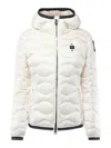 Blauer Wave Pattern Down Jacket Camelia In White