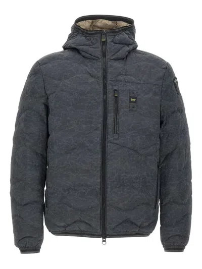 Blauer Wave-quilted Jacket In Black