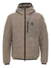 Blauer Wave-quilted Jacket In Brown