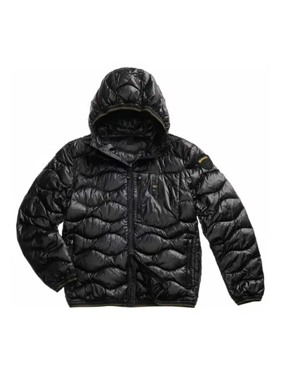Blauer Wave Wave Padded Feather In Black