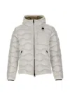Blauer Wave-quilted Down Jacket In Neutral