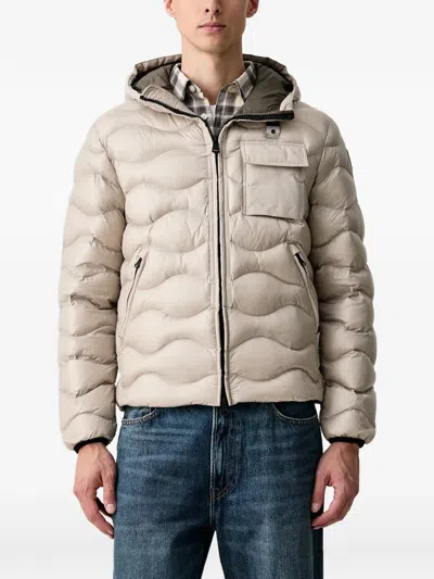 Blauer Wave-quilted Sorona® Aura Hooded Jacket In Neutrals