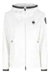 Blauer White Anawan Hooded Glitter Patch Polyamide Jacket In White