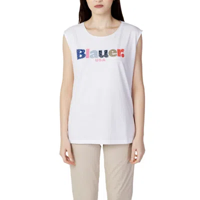 Blauer Cotton Tops & Women's T-shirt In White
