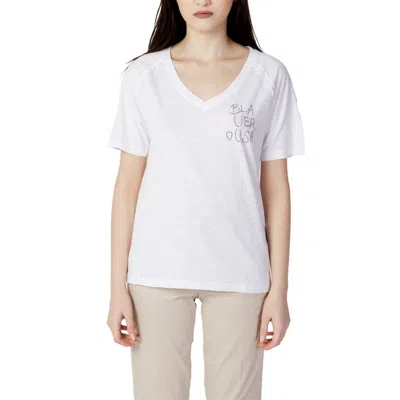 Blauer Cotton Tops & Women's T-shirt In White