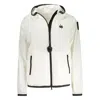 Blauer White Elastane Shell Jacket In White