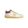 Blauer White Leather Men Sneaker In Multi