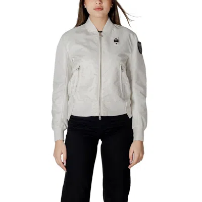 BLAUER WHITE POLYAMIDE JACKETS & COAT