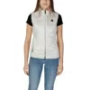 Blauer White Polyamide Sleveless Jacket In Gray