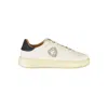 Blauer White Leather Men Sneaker In White