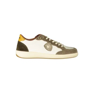 Blauer Polyester Men's Sneaker In White
