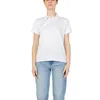 Blauer White Polyester T-shirt In White