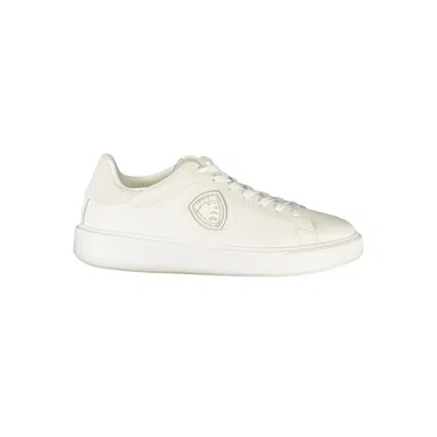 Blauer White Polyurethane Men's Sneaker