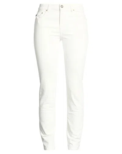 Blauer . Woman Jeans Off White Size 28 Cotton, Elastane