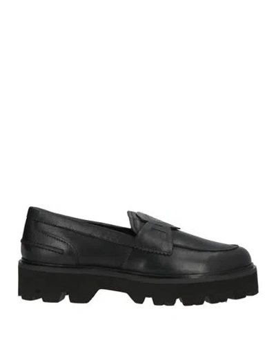 Blauer . Woman Loafers Black Size 8.5 Leather