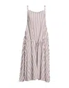Blauer Midi Dresses In Brown