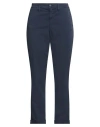 Blauer . Woman Pants Navy Size 31 Cotton, Elastane