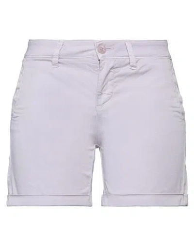 Blauer . Woman Shorts & Bermuda Shorts Lilac Size 27 Cotton, Elastane In Purple