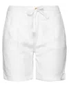 Blauer . Woman Shorts & Bermuda Shorts White Size 26 Cotton, Elastane