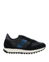 Blauer Woman Sneakers Black Size 9 Leather, Rubber