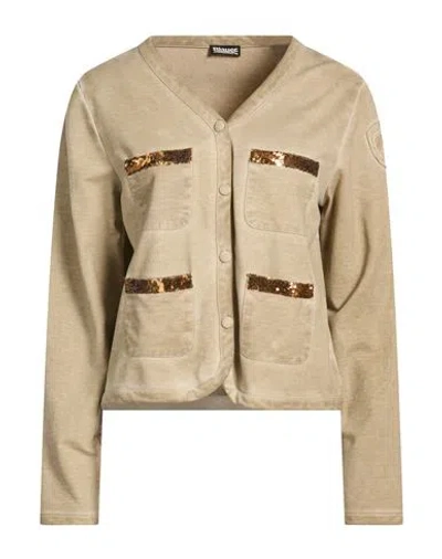 Blauer . Woman Sweatshirt Beige Size Xs Cotton, Polyester