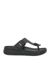 Blauer . Woman Thong Sandal Black Size 9 Rubber In Black